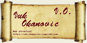 Vuk Okanović vizit kartica